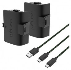 Venom VS2883 Xbox Series S & X fekete magas kapac&iacute;t&aacute;s&uacute; (1100mAh) akkucsomag (2 db) + 3 m&eacute;ter t&ouml;ltők&aacute;bel Iroda &eacute;s sz&aacute;m&iacute;t&aacute;stechnika - J&aacute;t&eacute;k konzol - Kieg&eacute;sz&iacute;tő - 394095