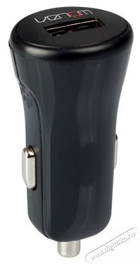 Venom VS4795 USB aut&oacute;s t&ouml;ltő + 2 m&eacute;ter Type-C t&ouml;ltők&aacute;bel Aut&oacute;hifi / Aut&oacute; felszerel&eacute;s - Aut&oacute;s t&ouml;ltő / szivargy&uacute;jt&oacute; adapter - 394375