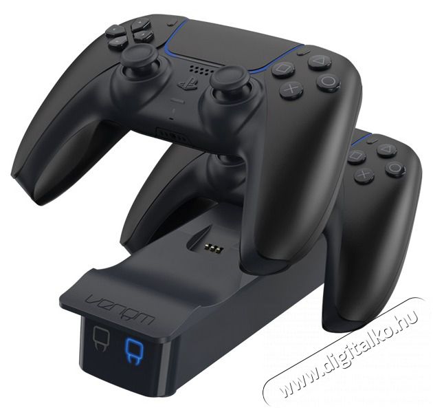 Venom VS5007 PS5 dupla fekete t&ouml;ltő&aacute;llom&aacute;s Iroda &eacute;s sz&aacute;m&iacute;t&aacute;stechnika - J&aacute;t&eacute;k konzol - Kieg&eacute;sz&iacute;tő - 394380