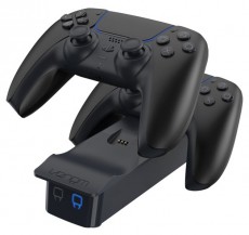 Venom VS5007 PS5 dupla fekete t&ouml;ltő&aacute;llom&aacute;s Iroda &eacute;s sz&aacute;m&iacute;t&aacute;stechnika - J&aacute;t&eacute;k konzol - Kieg&eacute;sz&iacute;tő - 394380