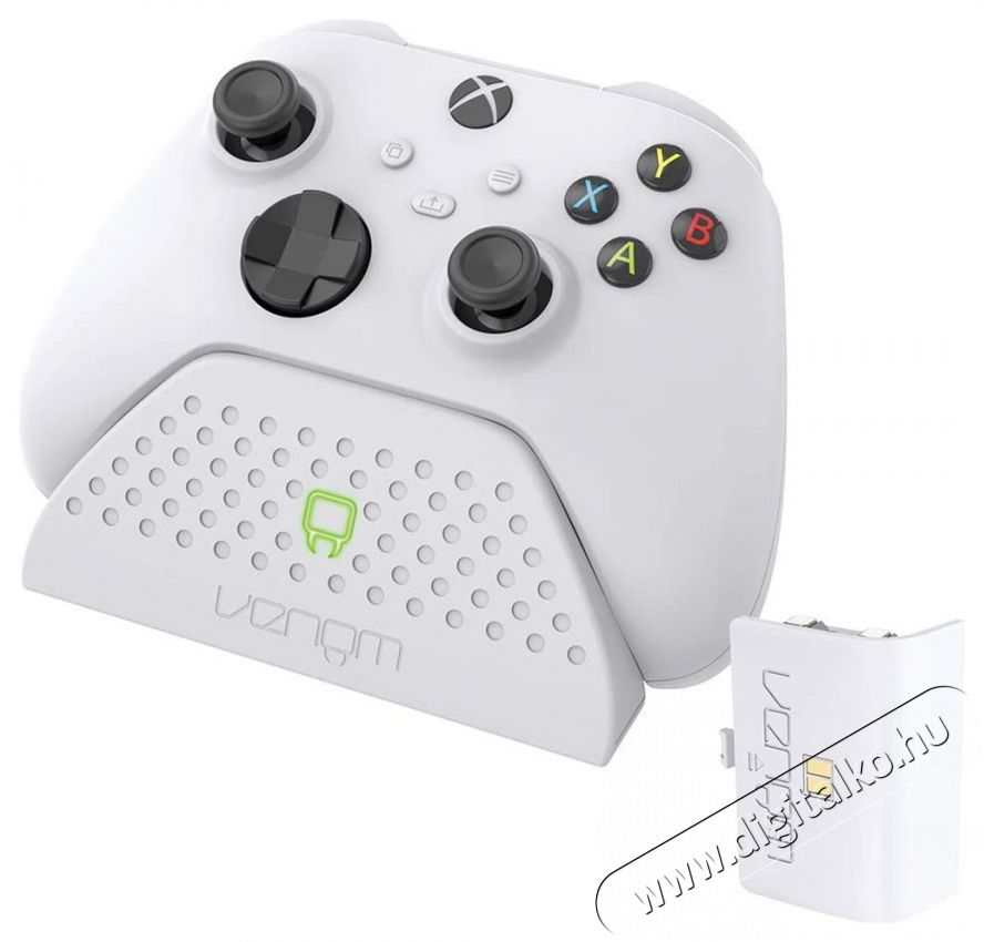 Venom VS2870 Xbox Series X & S feh&eacute;r t&ouml;ltő&aacute;llom&aacute;s + 1 db akkumul&aacute;tor Iroda &eacute;s sz&aacute;m&iacute;t&aacute;stechnika - J&aacute;t&eacute;k konzol - Kieg&eacute;sz&iacute;tő - 394390