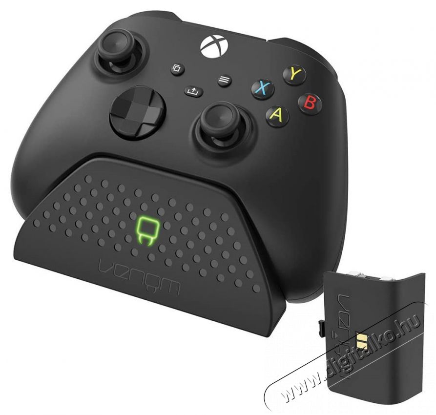 Venom VS2880 Xbox Series X & S fekete t&ouml;ltő&aacute;llom&aacute;s + 1 db akkumul&aacute;tor Iroda &eacute;s sz&aacute;m&iacute;t&aacute;stechnika - J&aacute;t&eacute;k konzol - Kieg&eacute;sz&iacute;tő - 394388