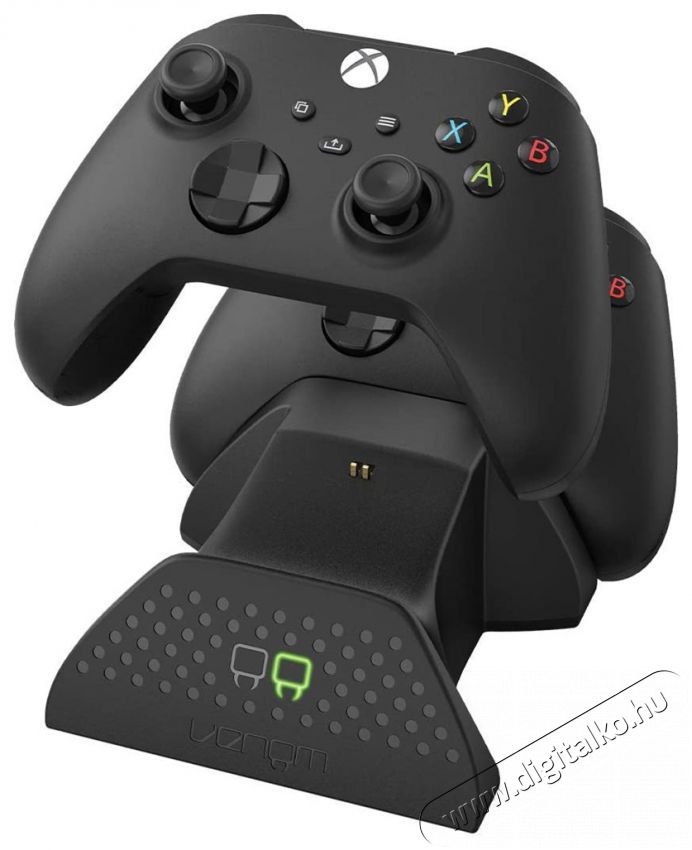 Venom VS2881 Xbox Series X & S fekete dupla t&ouml;ltő&aacute;llom&aacute;s + 2 db akkumul&aacute;tor Iroda &eacute;s sz&aacute;m&iacute;t&aacute;stechnika - J&aacute;t&eacute;k konzol - Kieg&eacute;sz&iacute;tő - 394387