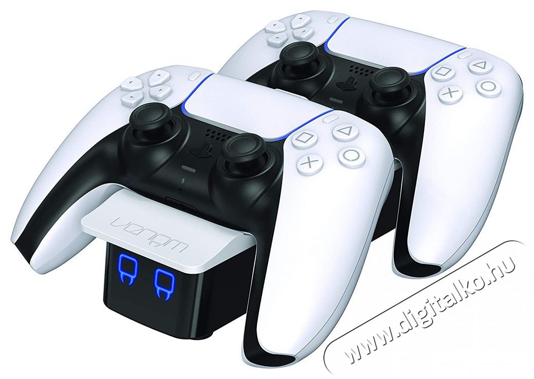 Venom VS5001 PS5 feh&eacute;r dupla t&ouml;ltő&aacute;llom&aacute;s Iroda &eacute;s sz&aacute;m&iacute;t&aacute;stechnika - J&aacute;t&eacute;k konzol - Kieg&eacute;sz&iacute;tő - 394389