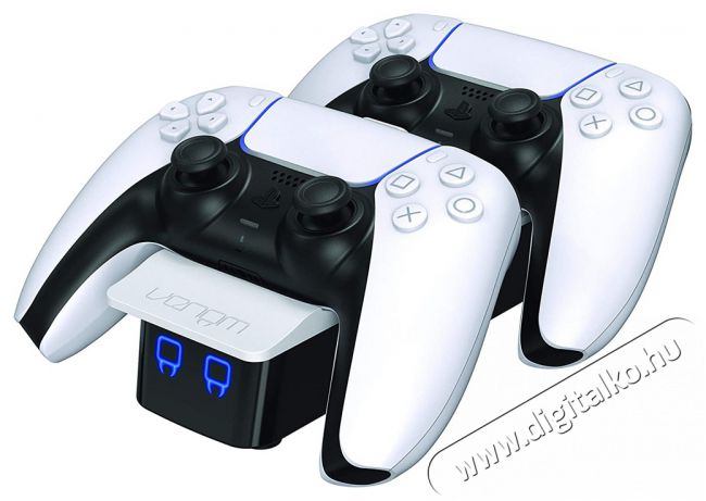 Venom VS5001 PS5 feh&eacute;r dupla t&ouml;ltő&aacute;llom&aacute;s Iroda &eacute;s sz&aacute;m&iacute;t&aacute;stechnika - J&aacute;t&eacute;k konzol - Kieg&eacute;sz&iacute;tő - 394389