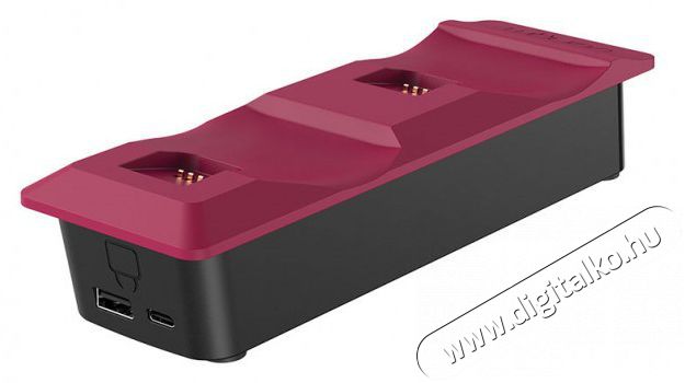 Venom VS5010 PS5 piros Cosmic Red dupla t&ouml;ltő&aacute;llom&aacute;s Iroda &eacute;s sz&aacute;m&iacute;t&aacute;stechnika - J&aacute;t&eacute;k konzol - Kieg&eacute;sz&iacute;tő - 394395