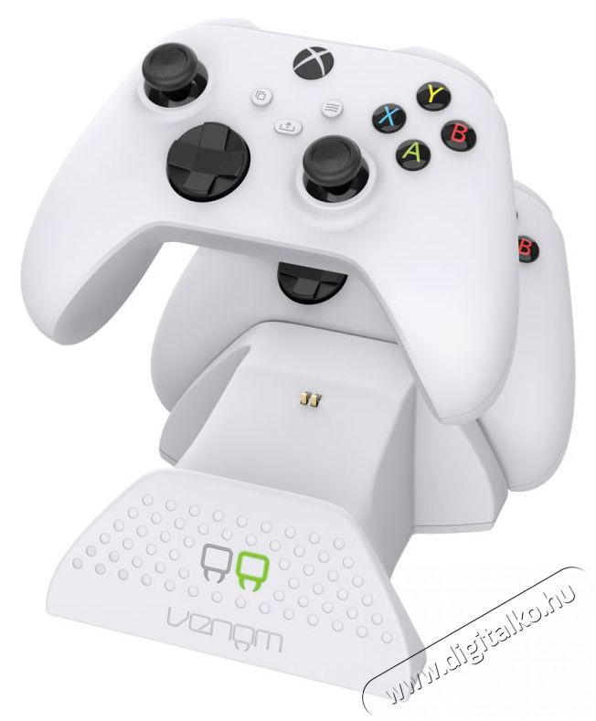 Venom VS2871 Xbox Series X & S feh&eacute;r dupla t&ouml;ltő&aacute;llom&aacute;s + 2db akkumul&aacute;tor Iroda &eacute;s sz&aacute;m&iacute;t&aacute;stechnika - J&aacute;t&eacute;k konzol - Kieg&eacute;sz&iacute;tő - 394391