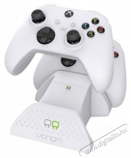 Venom VS2871 Xbox Series X & S feh&eacute;r dupla t&ouml;ltő&aacute;llom&aacute;s + 2db akkumul&aacute;tor Iroda &eacute;s sz&aacute;m&iacute;t&aacute;stechnika - J&aacute;t&eacute;k konzol - Kieg&eacute;sz&iacute;tő - 394391