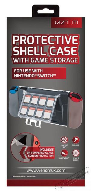 Venom VS4903 Nintendo Switch v&eacute;dőtok + j&aacute;t&eacute;ktart&oacute; Iroda &eacute;s sz&aacute;m&iacute;t&aacute;stechnika - J&aacute;t&eacute;k konzol - Kieg&eacute;sz&iacute;tő - 410871