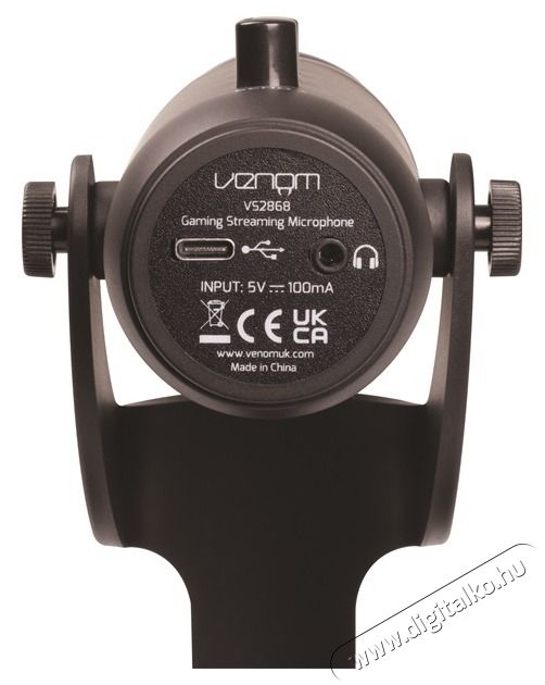 Venom LED RGB Streamer Mikrofon, VS2868 Fot&oacute;-Vide&oacute; kieg&eacute;sz&iacute;tők - Mikrofon - &Eacute;nek &eacute;s hangszer mikrofon - 481847