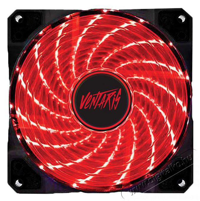 VENTARIS F500 120mm piros h&aacute;z hűtőventil&aacute;tor Iroda &eacute;s sz&aacute;m&iacute;t&aacute;stechnika - Egy&eacute;b sz&aacute;m&iacute;t&aacute;stechnikai term&eacute;k - 394648