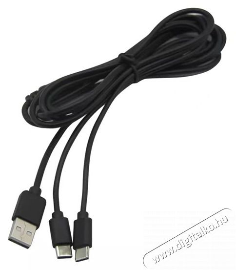 VENTARIS C100B PS5/Xbox Series X/S kontrollerhez USB Type-C Dual t&ouml;ltők&aacute;bel Iroda &eacute;s sz&aacute;m&iacute;t&aacute;stechnika - J&aacute;t&eacute;k konzol - Kieg&eacute;sz&iacute;tő - 476724