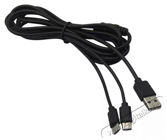 VENTARIS C100B PS5/Xbox Series X/S kontrollerhez USB Type-C Dual t&ouml;ltők&aacute;bel Iroda &eacute;s sz&aacute;m&iacute;t&aacute;stechnika - J&aacute;t&eacute;k konzol - Kieg&eacute;sz&iacute;tő - 476724