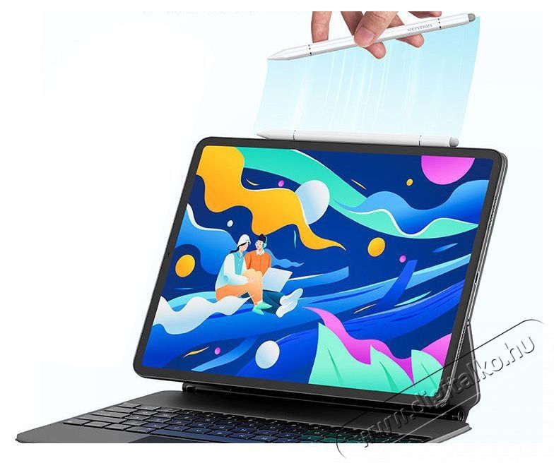 Vention 3-in-1 magnetic touch pen aluminum alloy, white &eacute;rintőceruza Mobil / Kommunik&aacute;ci&oacute; / Smart - Tablet / E-book kieg&eacute;sz&iacute;tő, tok - Ceruza - 529114