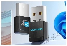 Vention USB Wi-Fi Adapter 2.4G Black WiFi USB adapter Iroda &eacute;s sz&aacute;m&iacute;t&aacute;stechnika - H&aacute;l&oacute;zat - H&aacute;l&oacute;zati kieg&eacute;sz&iacute;tő - 532832