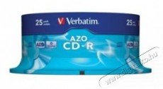 VERBATIM CDV7052B25 CD-R Crystal cake box CD lemez 25db/csomag Iroda és számítástechnika - Számítógép tartozék - CD / DVD tartó / tasak - 386206