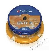 VERBATIM DVDV+16B25 DVD+R cake box DVD lemez 25db/csomag Iroda és számítástechnika - Számítógép tartozék - CD / DVD tartó / tasak - 386205