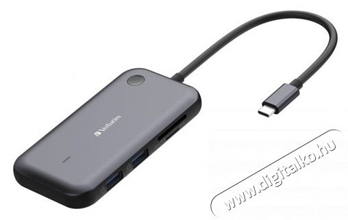 VERBATIM 32146 Share my Screen WDA-01 fekete/sz&uuml;rke vezet&eacute;k n&eacute;lk&uuml;li kijelző adapter + HUB Iroda &eacute;s sz&aacute;m&iacute;t&aacute;stechnika - Notebook kieg&eacute;sz&iacute;tő - USB hub / eloszt&oacute; - 507638