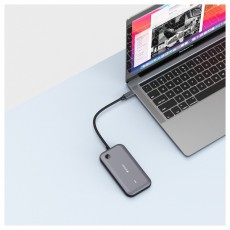 VERBATIM 32146 Share my Screen WDA-01 fekete/sz&uuml;rke vezet&eacute;k n&eacute;lk&uuml;li kijelző adapter + HUB Iroda &eacute;s sz&aacute;m&iacute;t&aacute;stechnika - Notebook kieg&eacute;sz&iacute;tő - USB hub / eloszt&oacute; - 507638