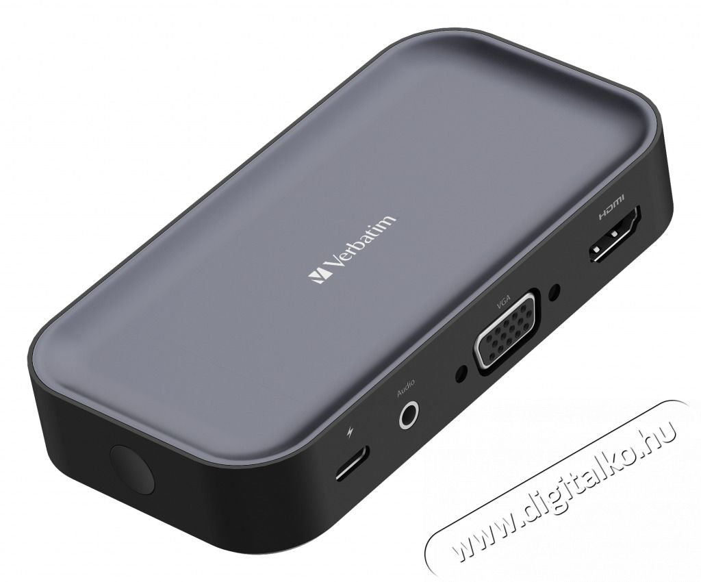 VERBATIM 32146 Share my Screen WDA-01 fekete/sz&uuml;rke vezet&eacute;k n&eacute;lk&uuml;li kijelző adapter + HUB Iroda &eacute;s sz&aacute;m&iacute;t&aacute;stechnika - Notebook kieg&eacute;sz&iacute;tő - USB hub / eloszt&oacute; - 507638