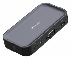 VERBATIM 32146 Share my Screen WDA-01 fekete/sz&uuml;rke vezet&eacute;k n&eacute;lk&uuml;li kijelző adapter + HUB Iroda &eacute;s sz&aacute;m&iacute;t&aacute;stechnika - Notebook kieg&eacute;sz&iacute;tő - USB hub / eloszt&oacute; - 507638