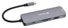 VERBATIM 32151 USB-C Pro Multiport CMH-08 8in1 ez&uuml;st HUB Iroda &eacute;s sz&aacute;m&iacute;t&aacute;stechnika - Notebook kieg&eacute;sz&iacute;tő - USB hub / eloszt&oacute; - 507640