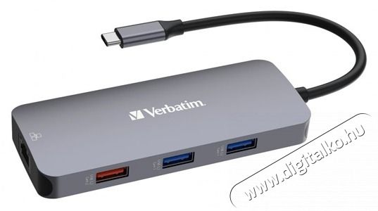 VERBATIM 32152 USB-C Pro Multiport CMH-09 9in1 ez&uuml;st HUB Iroda &eacute;s sz&aacute;m&iacute;t&aacute;stechnika - Notebook kieg&eacute;sz&iacute;tő - USB hub / eloszt&oacute; - 507641