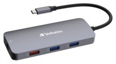 VERBATIM 32152 USB-C Pro Multiport CMH-09 9in1 ez&uuml;st HUB Iroda &eacute;s sz&aacute;m&iacute;t&aacute;stechnika - Notebook kieg&eacute;sz&iacute;tő - USB hub / eloszt&oacute; - 507641