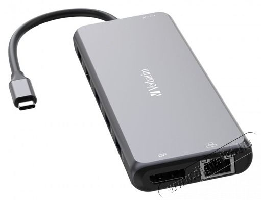 VERBATIM 32153 USB-C Pro Multiport CMH-13 13in1 ez&uuml;st HUB Iroda &eacute;s sz&aacute;m&iacute;t&aacute;stechnika - Notebook kieg&eacute;sz&iacute;tő - USB hub / eloszt&oacute; - 507642