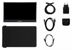 VERBATIM 49590 14 PM-14 FHD IPS HDMI/USB-C fekete monitor Iroda &eacute;s sz&aacute;m&iacute;t&aacute;stechnika - Monitor - &Eacute;rintők&eacute;pernyős monitor - 507921