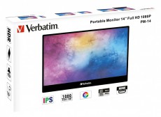 VERBATIM 49590 14 PM-14 FHD IPS HDMI/USB-C fekete monitor Iroda &eacute;s sz&aacute;m&iacute;t&aacute;stechnika - Monitor - &Eacute;rintők&eacute;pernyős monitor - 507921