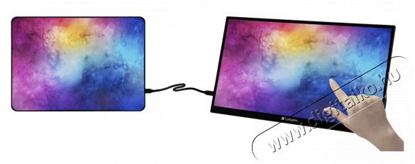 VERBATIM 49592 15,6 PMT-15 FHD IPS HDMI/USB-C fekete f&eacute;m bor&iacute;t&aacute;s&uacute; &eacute;rintők&eacute;pernyős monitor Iroda &eacute;s sz&aacute;m&iacute;t&aacute;stechnika - Monitor - &Eacute;rintők&eacute;pernyős monitor - 507922