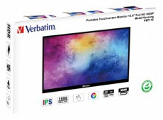 VERBATIM 49592 15,6 PMT-15 FHD IPS HDMI/USB-C fekete f&eacute;m bor&iacute;t&aacute;s&uacute; &eacute;rintők&eacute;pernyős monitor Iroda &eacute;s sz&aacute;m&iacute;t&aacute;stechnika - Monitor - &Eacute;rintők&eacute;pernyős monitor - 507922