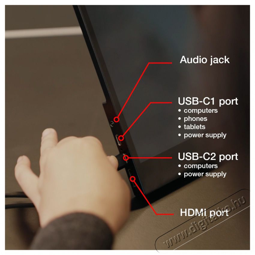VERBATIM 49592 15,6 PMT-15 FHD IPS HDMI/USB-C fekete f&eacute;m bor&iacute;t&aacute;s&uacute; &eacute;rintők&eacute;pernyős monitor Iroda &eacute;s sz&aacute;m&iacute;t&aacute;stechnika - Monitor - &Eacute;rintők&eacute;pernyős monitor - 507922
