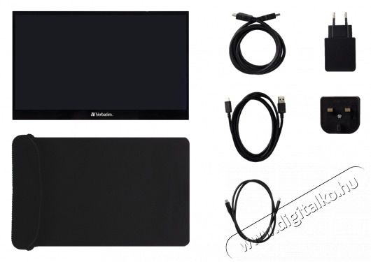 VERBATIM 49593 17,3 PMT-17 FHD IPS HDMI/USB-C fekete f&eacute;m bor&iacute;t&aacute;s&uacute; &eacute;rintők&eacute;pernyős monitor Iroda &eacute;s sz&aacute;m&iacute;t&aacute;stechnika - Monitor - &Eacute;rintők&eacute;pernyős monitor - 507923