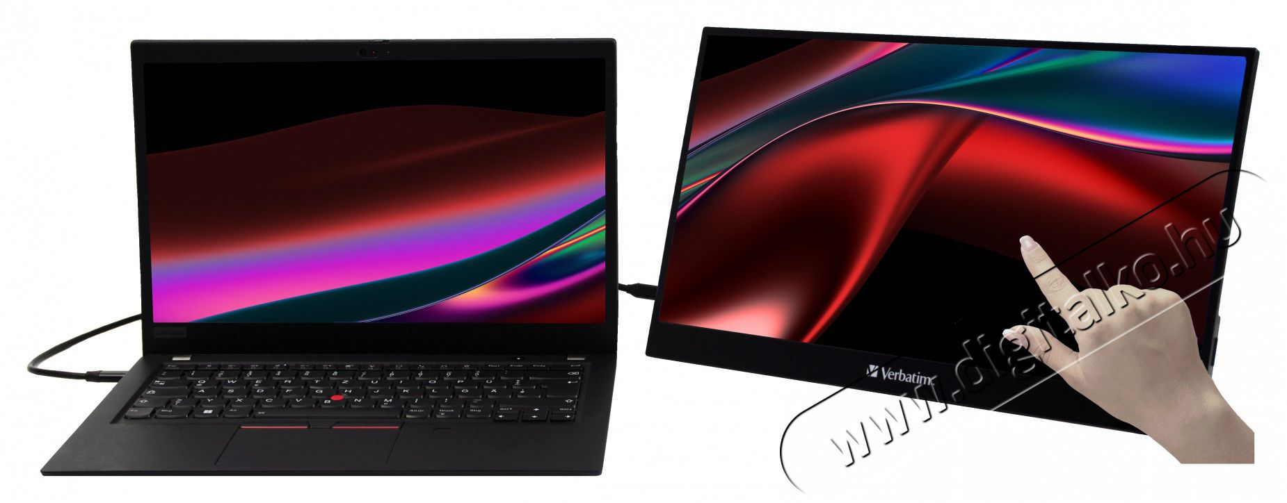 VERBATIM 49593 17,3 PMT-17 FHD IPS HDMI/USB-C fekete f&eacute;m bor&iacute;t&aacute;s&uacute; &eacute;rintők&eacute;pernyős monitor Iroda &eacute;s sz&aacute;m&iacute;t&aacute;stechnika - Monitor - &Eacute;rintők&eacute;pernyős monitor - 507923
