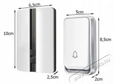 Verk 01701 Wireless doorbell IP44, receiver, remote control, 150 m, white H&aacute;ztart&aacute;s / Otthon / K&uuml;lt&eacute;r - Lak&aacute;sfelszerel&eacute;s - Csengő - 519831