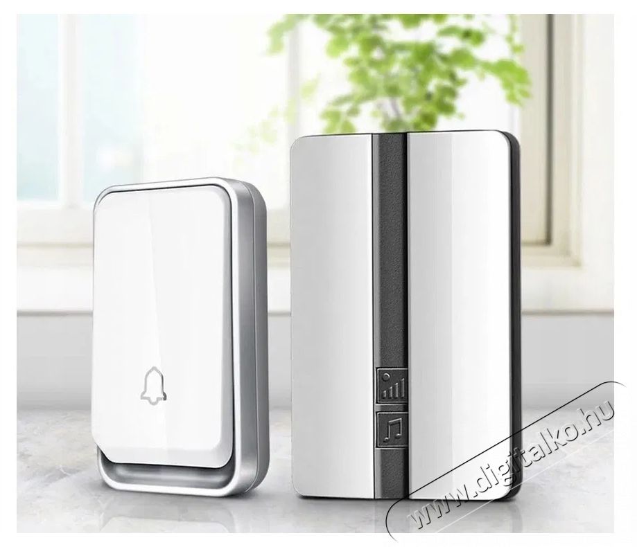 Verk 01701 Wireless doorbell IP44, receiver, remote control, 150 m, white H&aacute;ztart&aacute;s / Otthon / K&uuml;lt&eacute;r - Lak&aacute;sfelszerel&eacute;s - Csengő - 519831