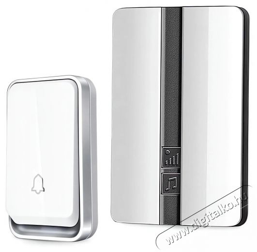 Verk 01701 Wireless doorbell IP44, receiver, remote control, 150 m, white H&aacute;ztart&aacute;s / Otthon / K&uuml;lt&eacute;r - Lak&aacute;sfelszerel&eacute;s - Csengő - 519831