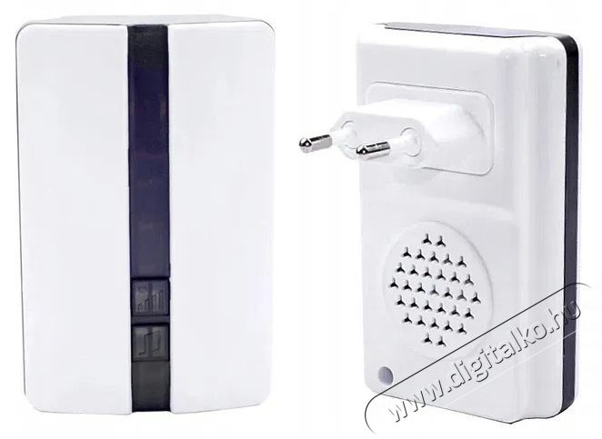 Verk 01701 Wireless doorbell IP44, receiver, remote control, 150 m, white H&aacute;ztart&aacute;s / Otthon / K&uuml;lt&eacute;r - Lak&aacute;sfelszerel&eacute;s - Csengő - 519831