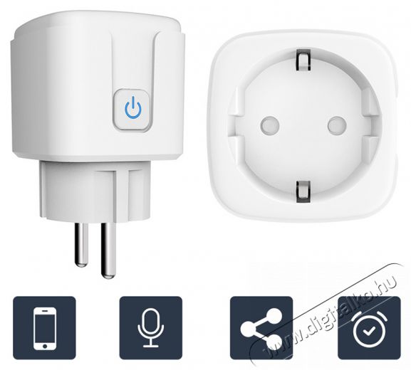 Verk 06273 WiFi Okos konnektor időz&iacute;tővel, 16 A H&aacute;ztart&aacute;s / Otthon / K&uuml;lt&eacute;r - Okos otthon - Okos konnektor - 520276