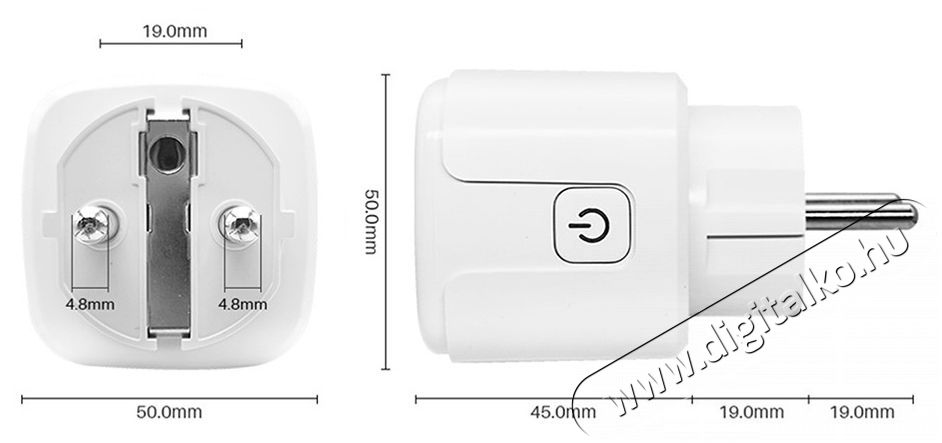 Verk 06273 WiFi Okos konnektor időz&iacute;tővel, 16 A H&aacute;ztart&aacute;s / Otthon / K&uuml;lt&eacute;r - Okos otthon - Okos konnektor - 520276