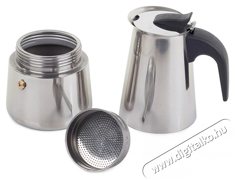 Verk 07008 Kotyog&oacute;s k&aacute;v&eacute;főző, 9 adagos, 450 ml, ez&uuml;st Konyhai term&eacute;kek - K&aacute;v&eacute;főző / k&aacute;v&eacute;&ouml;rlő / kieg&eacute;sz&iacute;tő - Kotyog&oacute; k&aacute;v&eacute;főző - 526564