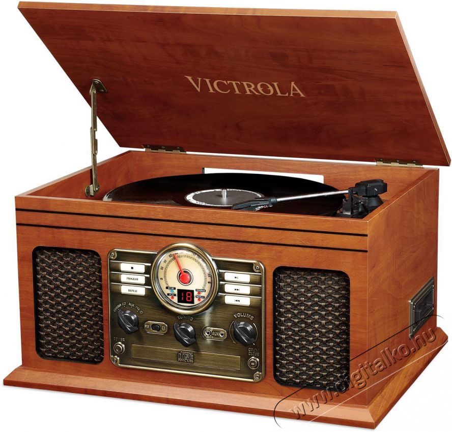 Victrola VTA-200B barna Audio-Video / Hifi / Multim&eacute;dia - Bakelit lemezj&aacute;tsz&oacute; - Bakelit lemezj&aacute;tsz&oacute; - 526599