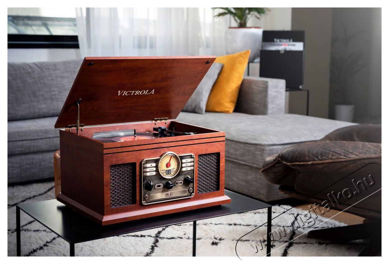 Victrola VTA-200B barna Audio-Video / Hifi / Multim&eacute;dia - Bakelit lemezj&aacute;tsz&oacute; - Bakelit lemezj&aacute;tsz&oacute; - 526599
