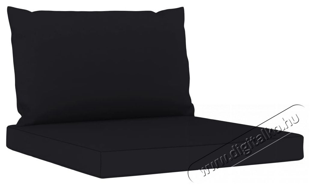 vidaXL h&aacute;romszem&eacute;lyes kerti kanap&eacute; fekete p&aacute;rn&aacute;kkal H&aacute;ztart&aacute;s / Otthon / K&uuml;lt&eacute;r - K&uuml;lt&eacute;r / kerti term&eacute;k / grill - Kerti b&uacute;tor - 398931