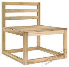 vidaXL h&aacute;romszem&eacute;lyes kerti kanap&eacute; fekete p&aacute;rn&aacute;kkal H&aacute;ztart&aacute;s / Otthon / K&uuml;lt&eacute;r - K&uuml;lt&eacute;r / kerti term&eacute;k / grill - Kerti b&uacute;tor - 398931