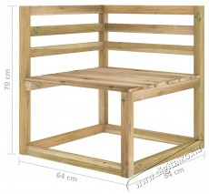 vidaXL h&aacute;romszem&eacute;lyes kerti kanap&eacute; fekete p&aacute;rn&aacute;kkal H&aacute;ztart&aacute;s / Otthon / K&uuml;lt&eacute;r - K&uuml;lt&eacute;r / kerti term&eacute;k / grill - Kerti b&uacute;tor - 398931