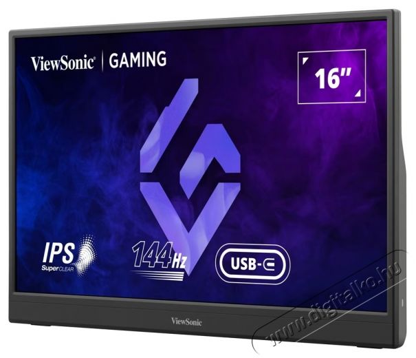 VIEWSONIC VX1654 LED IPS Hordozhat&oacute; gaming monitor 16 , Full HD (1920x1080), 144Hz, 4.67ms, AMD FreeSync&trade;, USB Type-C, miniHDMI, fekete Iroda &eacute;s sz&aacute;m&iacute;t&aacute;stechnika - Monitor - Monitor - 534007