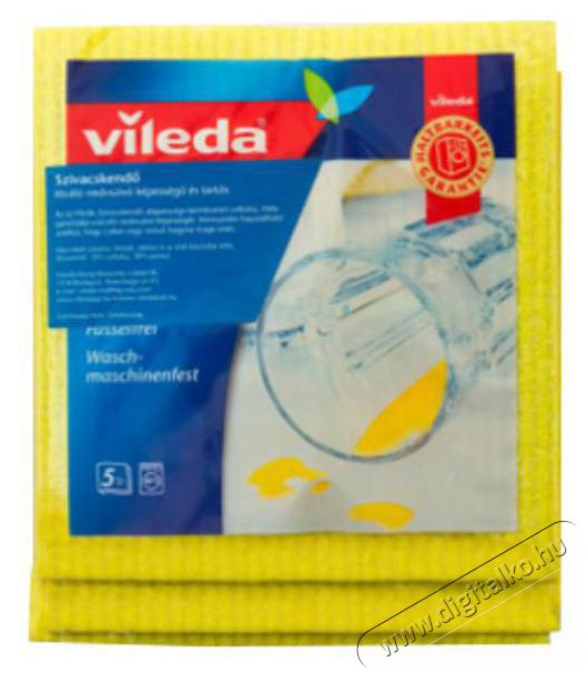 Vileda Classic szivacskendő 5 db-os H&aacute;ztart&aacute;s / Otthon / K&uuml;lt&eacute;r - Tiszt&iacute;t&oacute; / mos&oacute; - Kieg&eacute;sz&iacute;tő - 388135